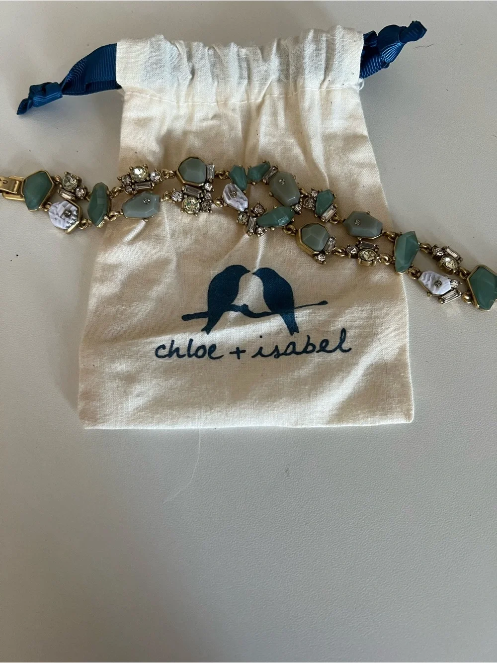 Chloe + Isabel Zen Garden Mint Green Statement Bracelet